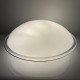 Plafonnier vintage en verre opalin Saturne Leucos 1970 Italie