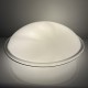 Plafonnier vintage en verre opalin Saturne Leucos 1970 Italie
