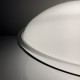 Plafonnier vintage en verre opalin Saturne Leucos 1970 Italie