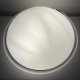 Plafonnier vintage en verre opalin Saturne Leucos 1970 Italie