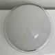 Plafonnier vintage en verre opalin Saturne Leucos 1970 Italie