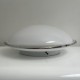 Plafonnier vintage en verre opalin Saturne Leucos 1970 Italie