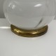 Lampe champignon en verre soufflé décor de spirale style Venini vintage  42 cms