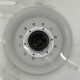 Lampe champignon en verre soufflé décor de spirale style Venini vintage  42 cms