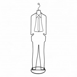 Mannequin portant vetement fer style années 80 vintage