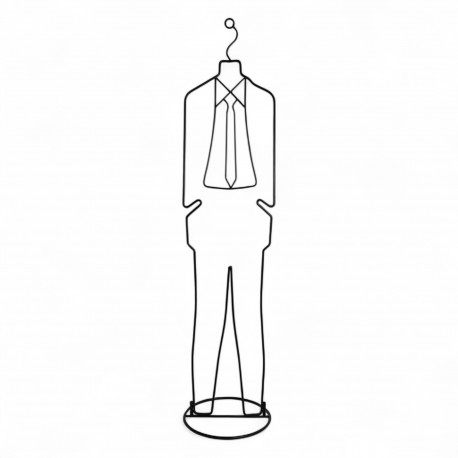 Mannequin portant vetement fer style années 80 vintage