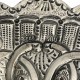Miroir de mariage ottoman dinanderie argent 900 Turquie