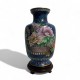 Grand Vase chinois en émail cloisonné Jingfa vintage 31 cms