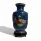 Grand Vase chinois en émail cloisonné Jingfa vintage 31 cms