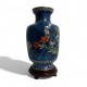 Grand Vase chinois en émail cloisonné Jingfa vintage 31 cms