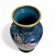 Grand Vase chinois en émail cloisonné Jingfa vintage 31 cms