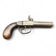 Pistolet ancien a percussion double canon octogonaux 19e XIXe Categorie D2 Vente Libre +18 ans