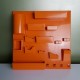 Panneau de rangement mural plastique orange DLG Becker Maurer