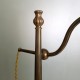 Lampe de bureau  Col de cygne Tulipe verre laiton massi