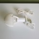 Petite lampe baladeuse spot a pince champignon Sarlam vintage rose