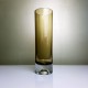 Vase rouleau cristal  fumé Gral Las Palmas Roland Posch 1965 Germany Vintage
