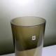 Vase rouleau cristal  fumé Gral Las Palmas Roland Posch 1965 Germany Vintage