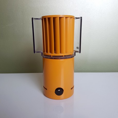 Ventilateur de table orange Braun 4550 HL 70 1971 Weiss Greubel