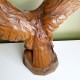 Imposante sculpture en bois Aigle en chasse