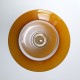 Suspension globe en opaline orange vintage