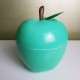 Pomme plastique turquoise seau à glaçons vintage