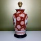 PIed de lampe en porcelaine Japonaise à décor Imari style XIXe
