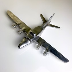 Maquette d'avion en fonte d'aluminium de style Art Déco