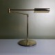 Lampe liseuse de bureau articulée doré vintage halogène avec variateur