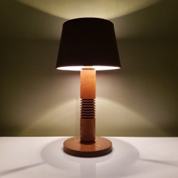 Lampe de chevet en chene de style Art Déco