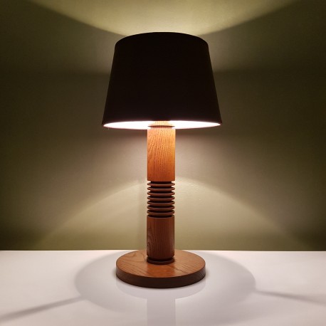 Lampe de chevet en chene de style Art Déco