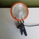 Spot à pince Holophane orange vintage diffuseur en verre