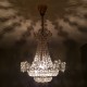 Lustre à pampilles en cristal tchèque