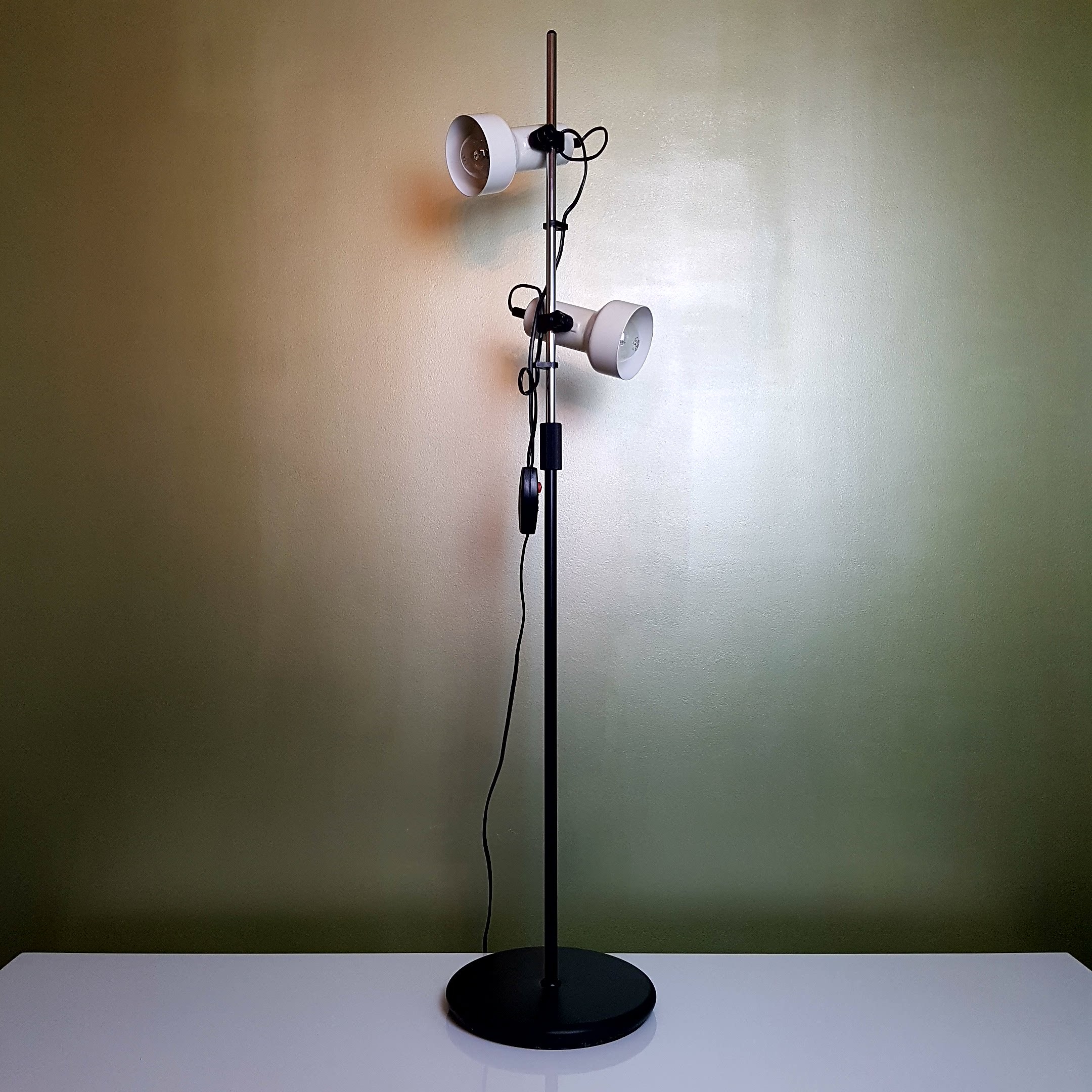 lampadaire 70's chrome