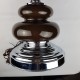 Imposant pied de lampe boule chrome vintage
