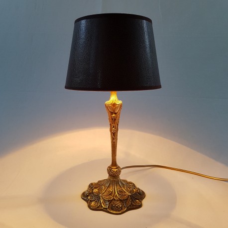 Lampe en bronze style époque Art Nouveau Jugenstil DLG Leleu