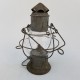 Lampe Lanterne marine en metal galvanisé avec globe cage grillagé