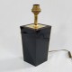 Pied de lampe losange design an 80 noir or Dauphin
