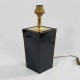 Pied de lampe losange design an 80 noir or Dauphin