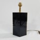 Pied de lampe losange design an 80 noir or Dauphin