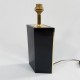 Pied de lampe losange design an 80 noir or Dauphin