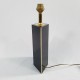 Pied de lampe losange design an 80 noir or Dauphin