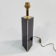 Pied de lampe losange design an 80 noir or Dauphin