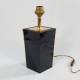 Pied de lampe losange design an 80 noir or Dauphin