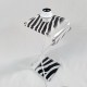 PIed de lampe Z Zebre blanc Design Altuglass