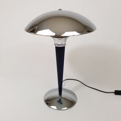 Lampe champignon chromée de style Art Déco