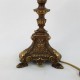 Lampe en bronze façon pique cierge ancien