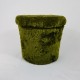 Tabouret coffre pouf Pelfran moumoute verte vintage 1970