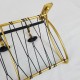 Porte manteau vestaire scoubidou doré
