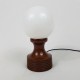 Lampe de chevet pied tulipe marron