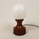 Lampe de chevet pied tulipe marron